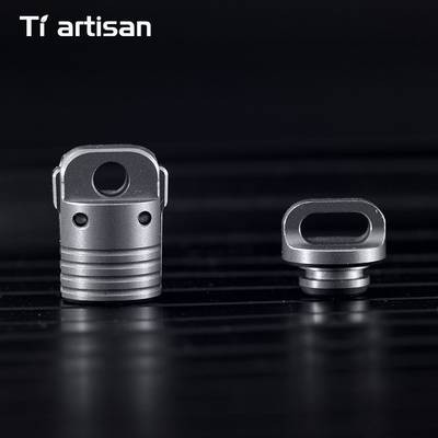 Tiartisan Titanium Alloy Magnetic Quick-Release Keychain  Ultra-Lightweight, Rotating Mini Key Holder for Travel and Camping