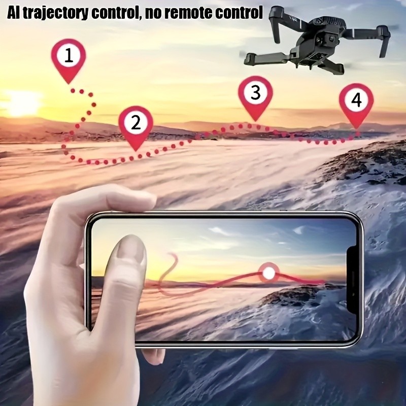 New 2025 Professional RC Drone with Dual Camera & Folding Design, App-Controlled with Height Hold, -Compatible Suitable for Aerial, Indoor/Outdoor FPV Drone