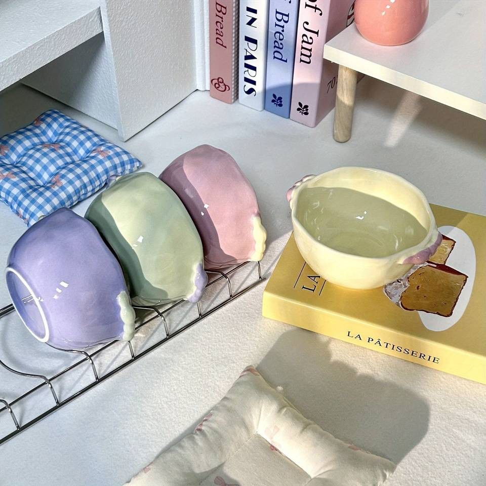 ITECHJOY 4pcs Macaron Colored Cute Bowls  Add a Touch of Charm to Your Dining Experience