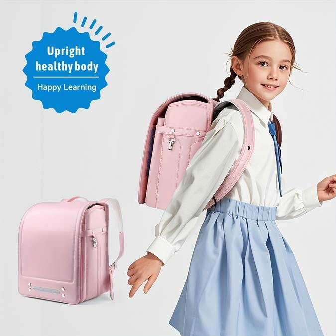 SWICKY Japanese College Style Synthetic Leather Backpack  A Versatile and Durable Backpack for Everyday Use