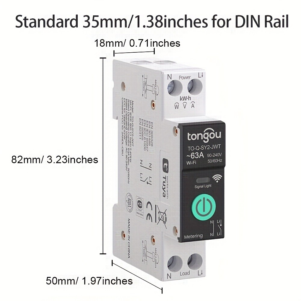 Tongou Tuya WiFi MCB Smart Circuit Breaker Switch
