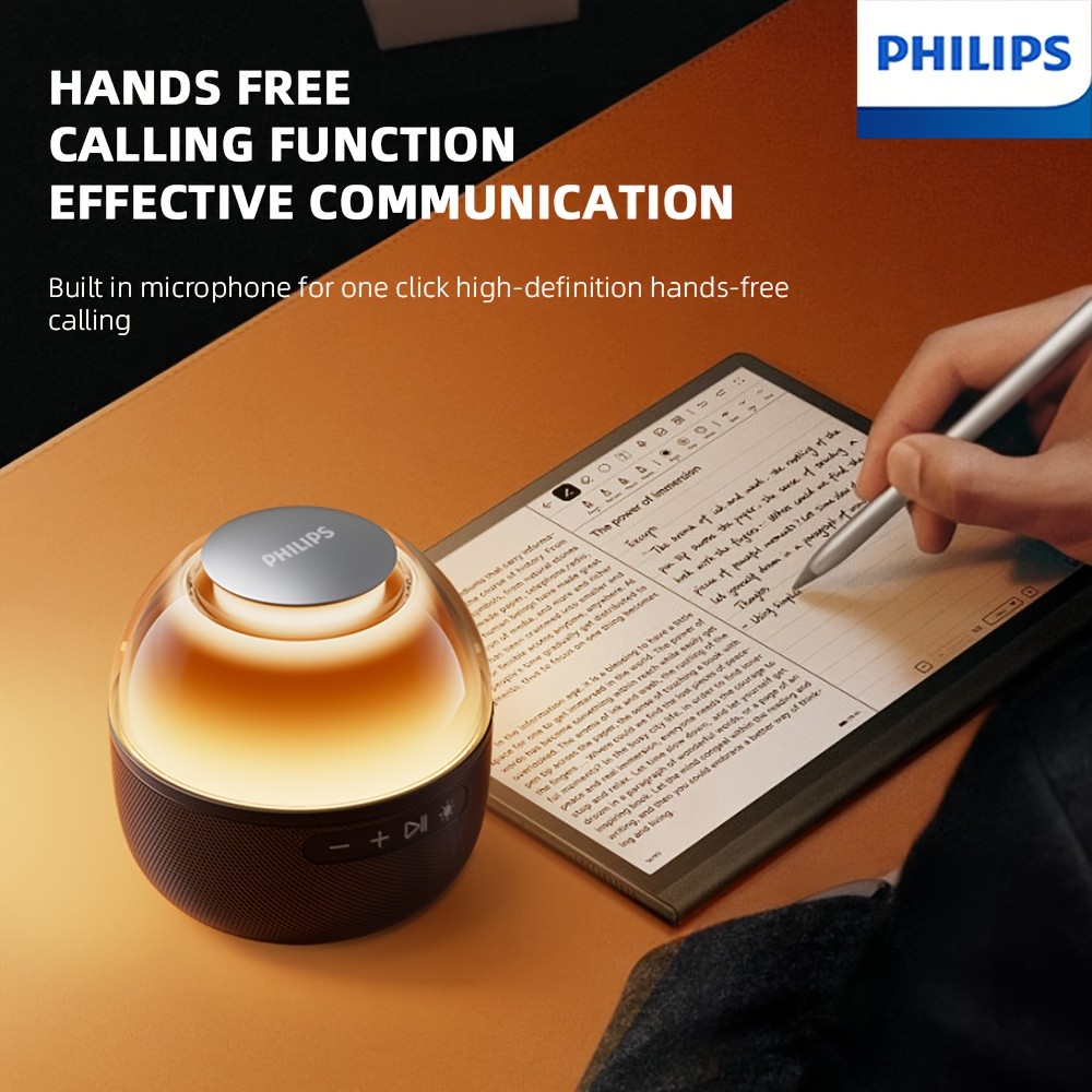 Philips Wireless Speaker Lamp with Low Alarm & Bass