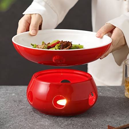 1 Set Insulated Hot Pot Plate Base with Heating Function  Perfect for Restaurants and Dining