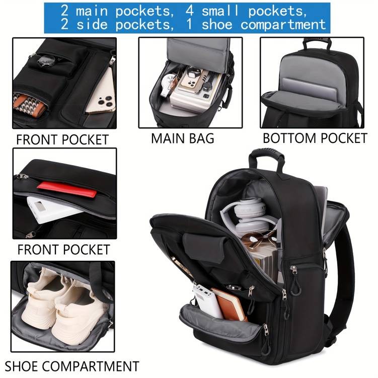 Travel Backpack with Laptop Compartment A Stylish and Functional Backpack for Both Men and Women