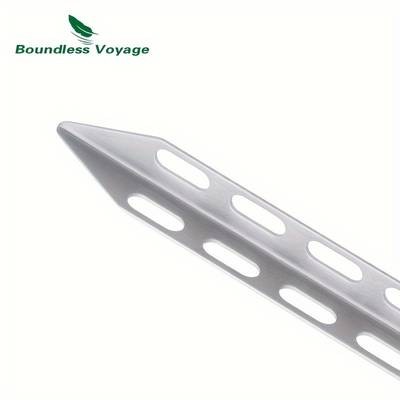 4pcs Pure Titanium Ground Stakes  Lightweight, Portable Tent Stabilization for Ultimate Windproof Protection