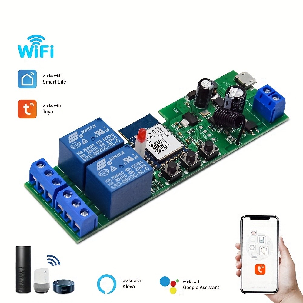 MIXIYOU Tuya WiFi Relay Module 2 Channels
