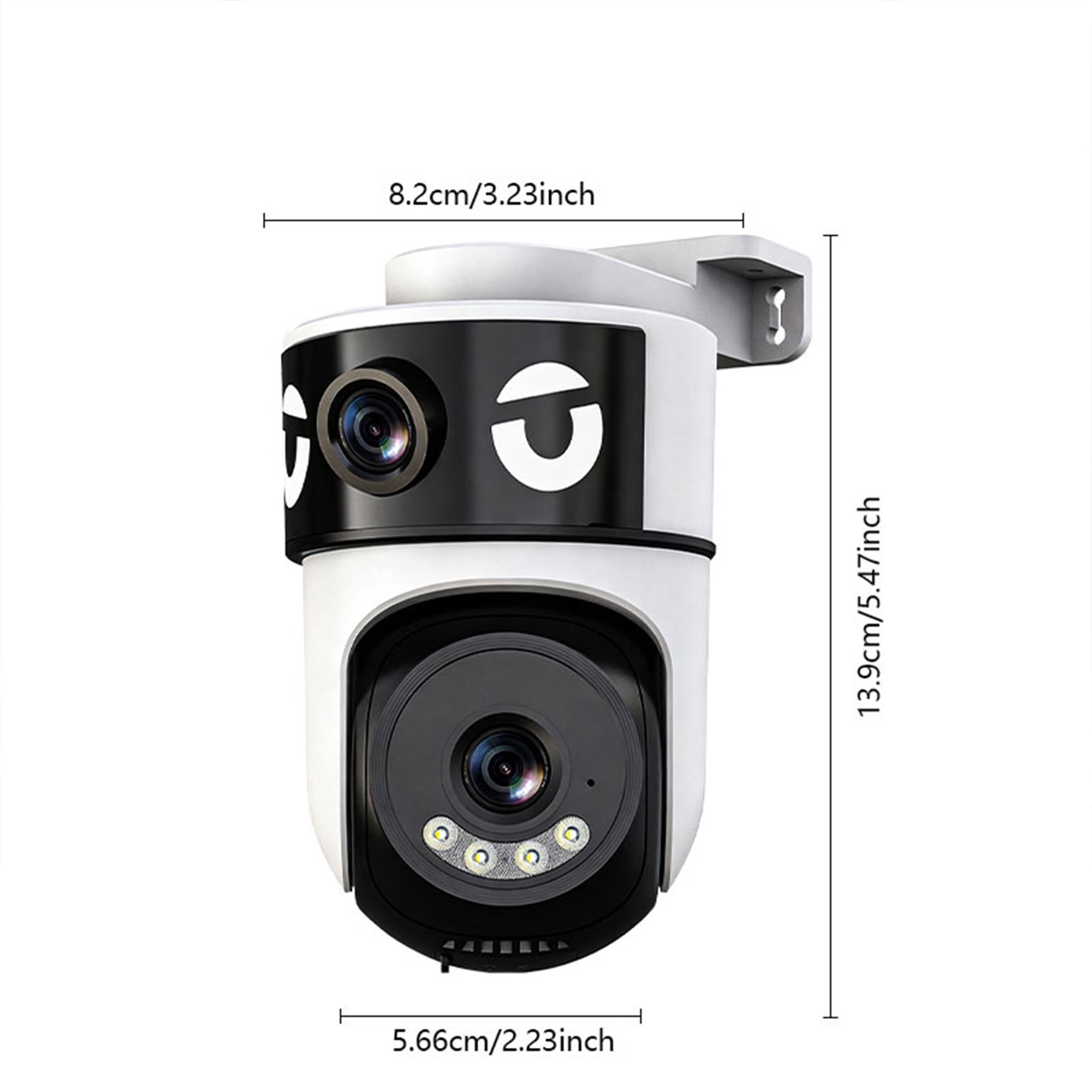 QMAIIHUILONG Dual Lens Wireless Security Camera