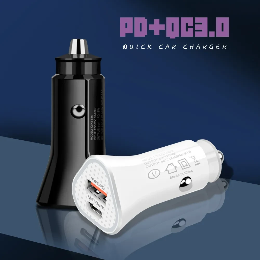 Mini PD12W Vehicle-mounted Mobile Phone Charger