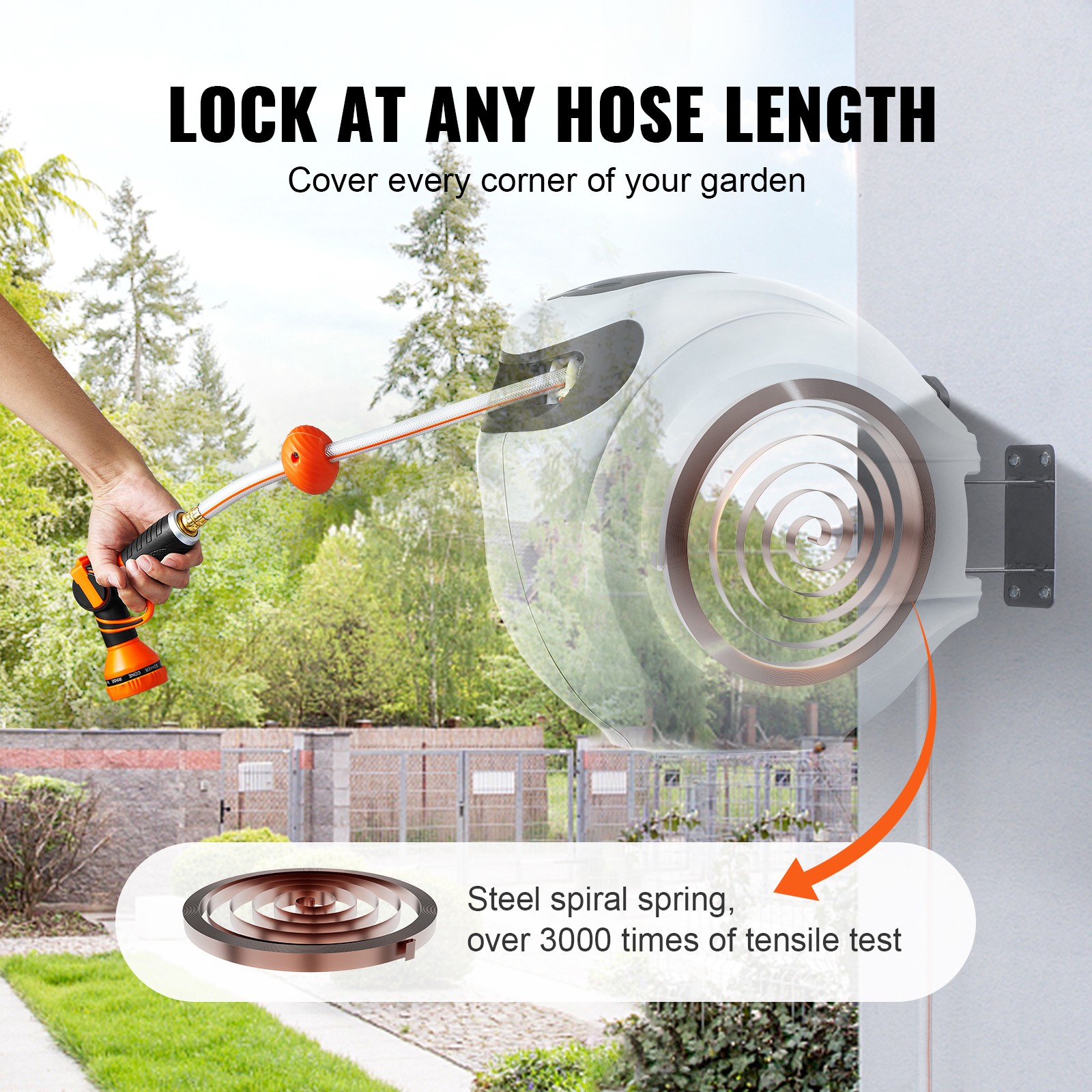 Retractable Garden Hose Reel
