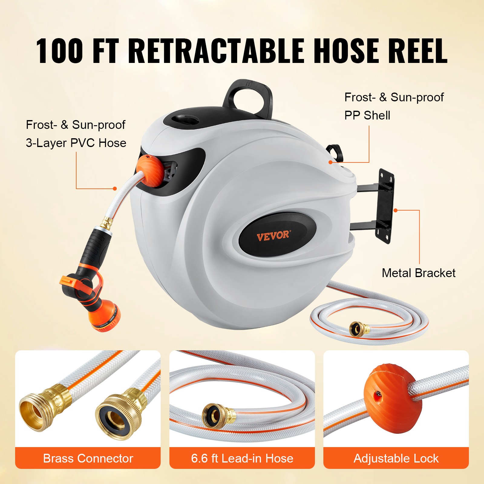 Retractable Garden Hose Reel