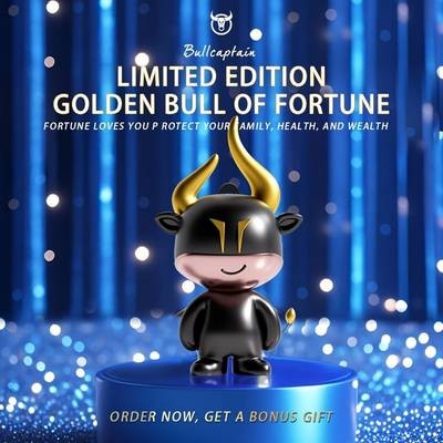 BULLCAPTAIN Men's Genuine Leather Wallet  Stylish & Sophisticated with Golden-Tone Accents