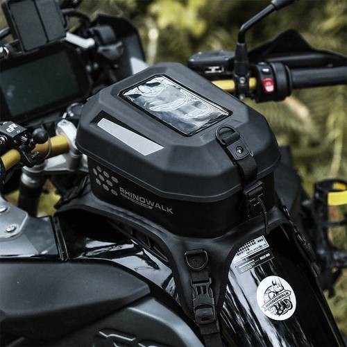 Rhinowalk Touchscreen Motorcycle Tank Bag  5.6L Large Capacity Camera Backpack for Travel & Storage