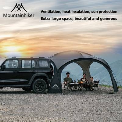 Mountainhiker Outdoor Camping Silvery-Plated Canopy Tent  Anti-Ultraviolet Self-Driving Sunshade Dome Tent for 3-10 People