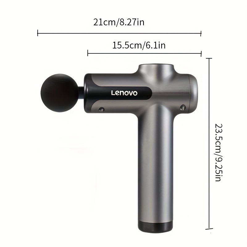 Massage Gun  Quiet Percussion, 8 Heads, USB Rechargeable, Ideal for Back, Legs & Buttocks