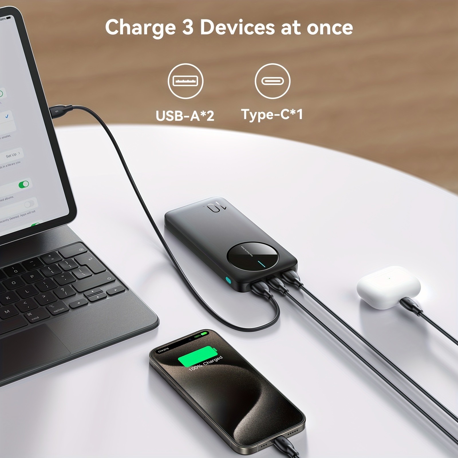 10000mAh Portable Charger for Mobile Phones