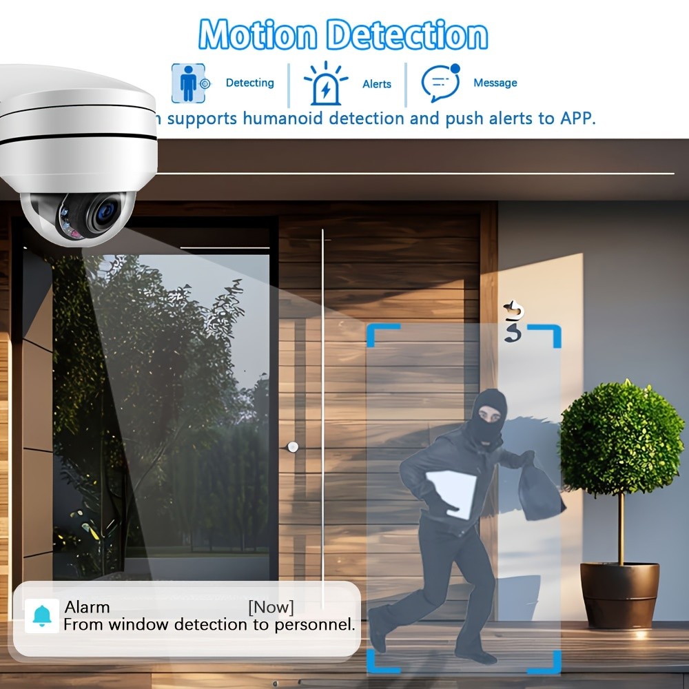 MvpSecam 4K 8MP Smart POE PTZ Security Camera