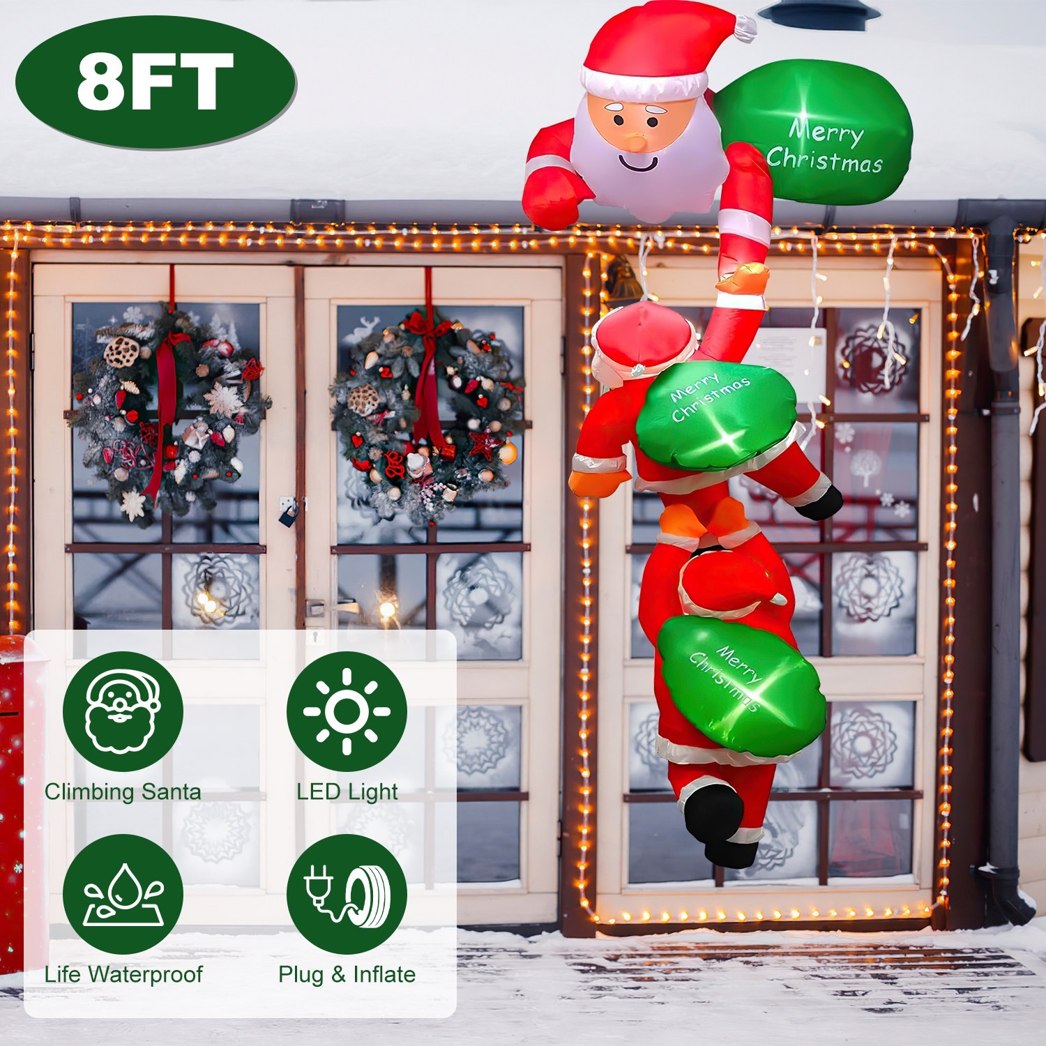 Inflatable Climbing Santa