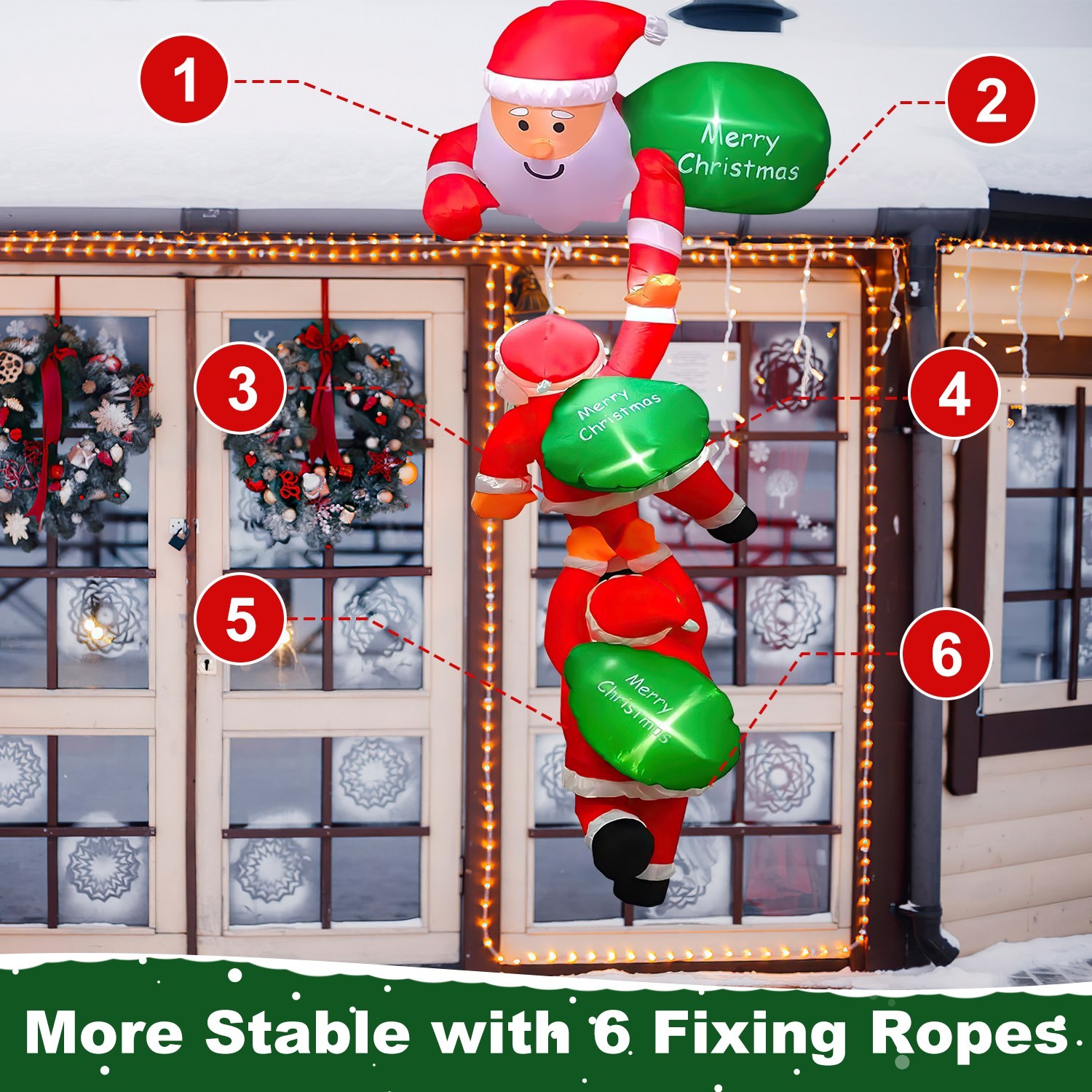 Inflatable Climbing Santa