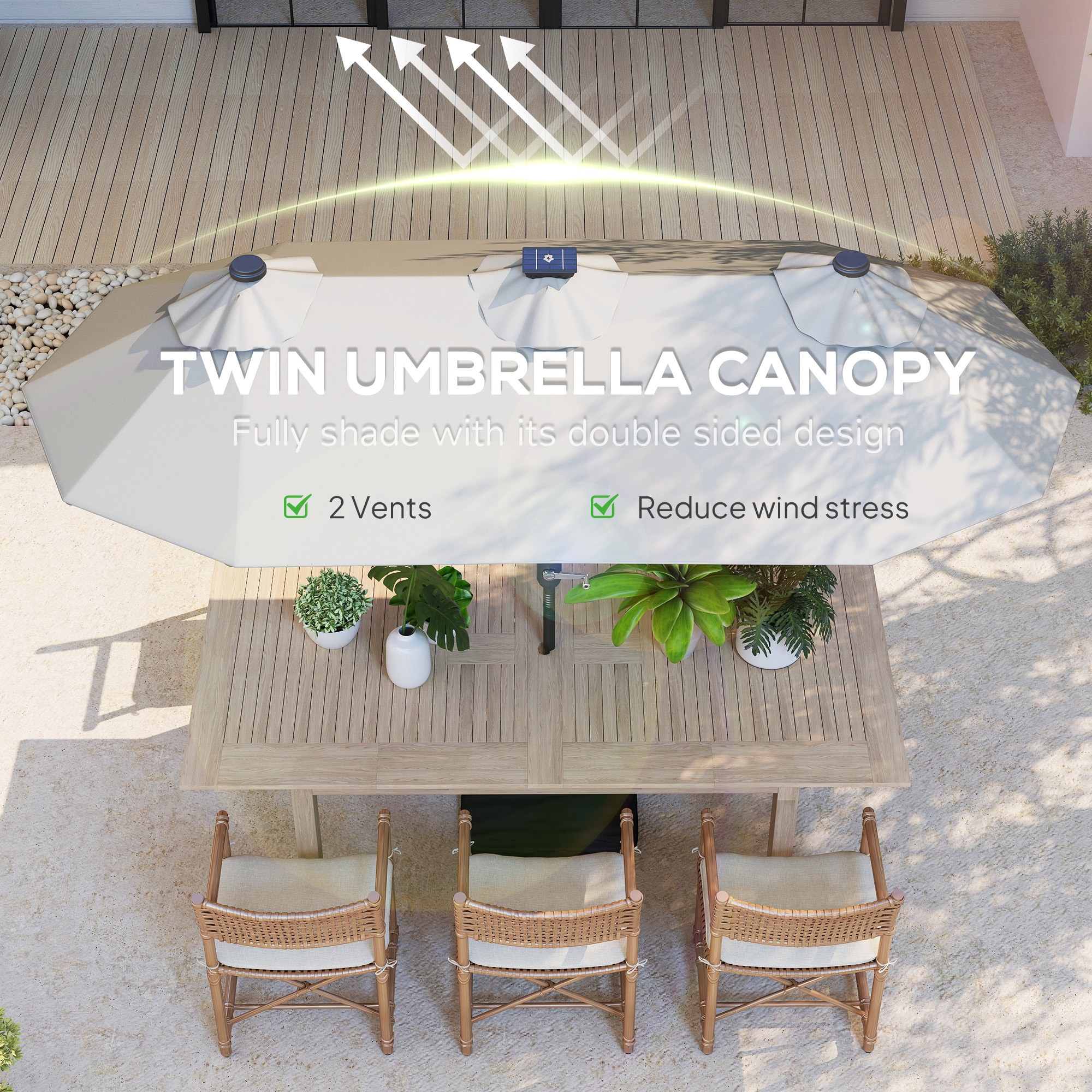 Patio Umbrella With Lights
