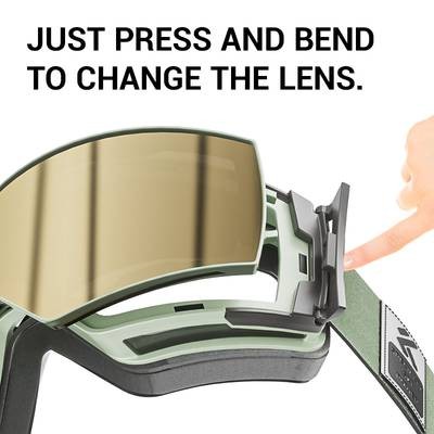 KAPVOE Photochromic Skiing Glasses  Magnetic HD Lenses, TPU Frame, Ideal for Alpine Skiing & Snowboarding