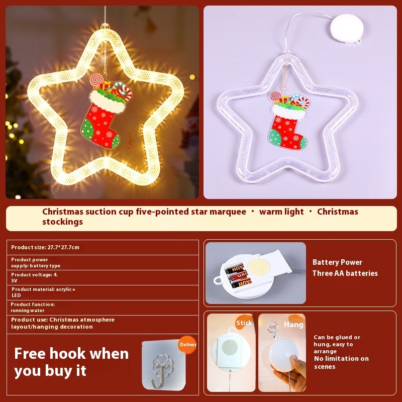 Christmas Pendant Decoration with LED Lights