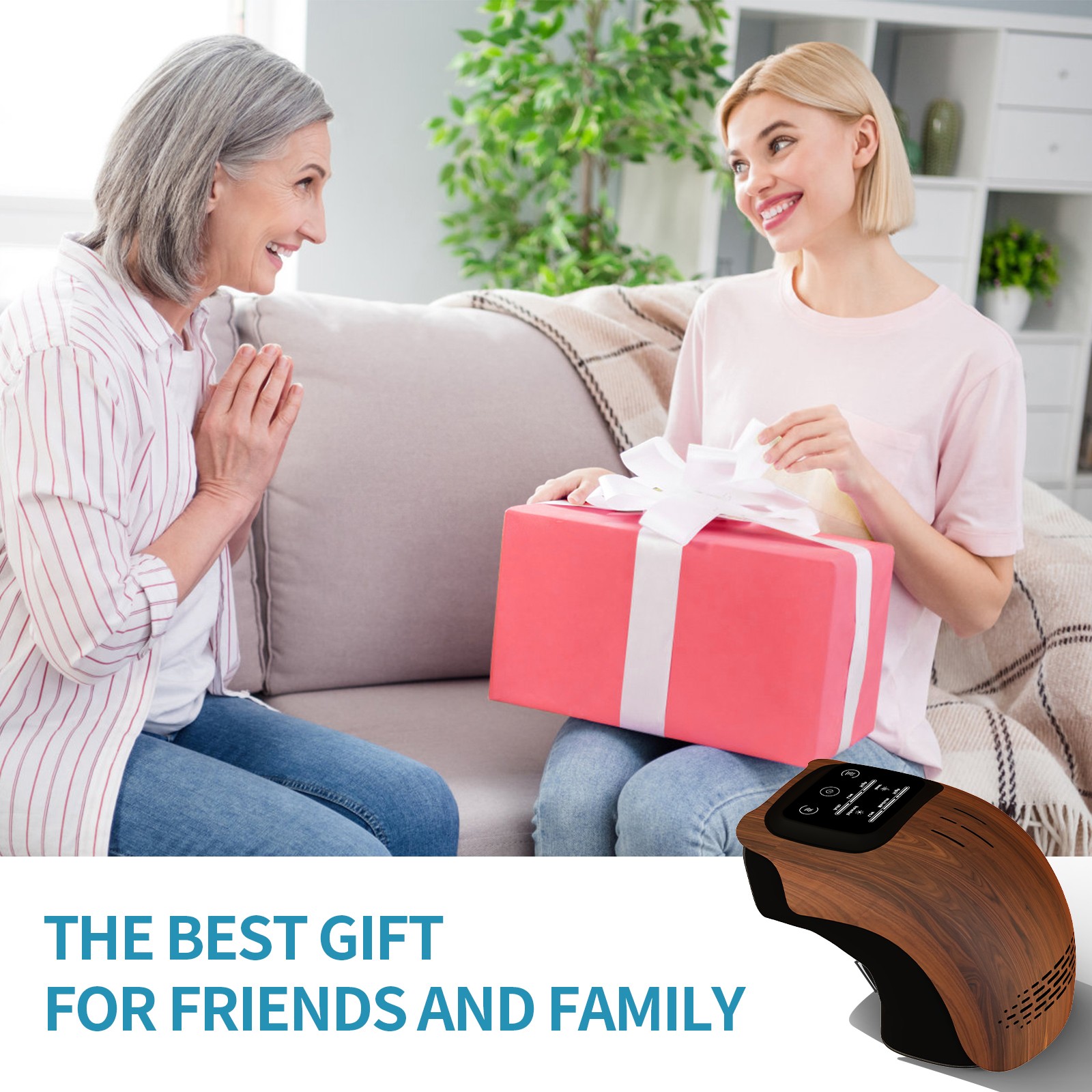 Intelligent Knee Massager  Rechargeable, Heating, and Pain Relief for Home Use