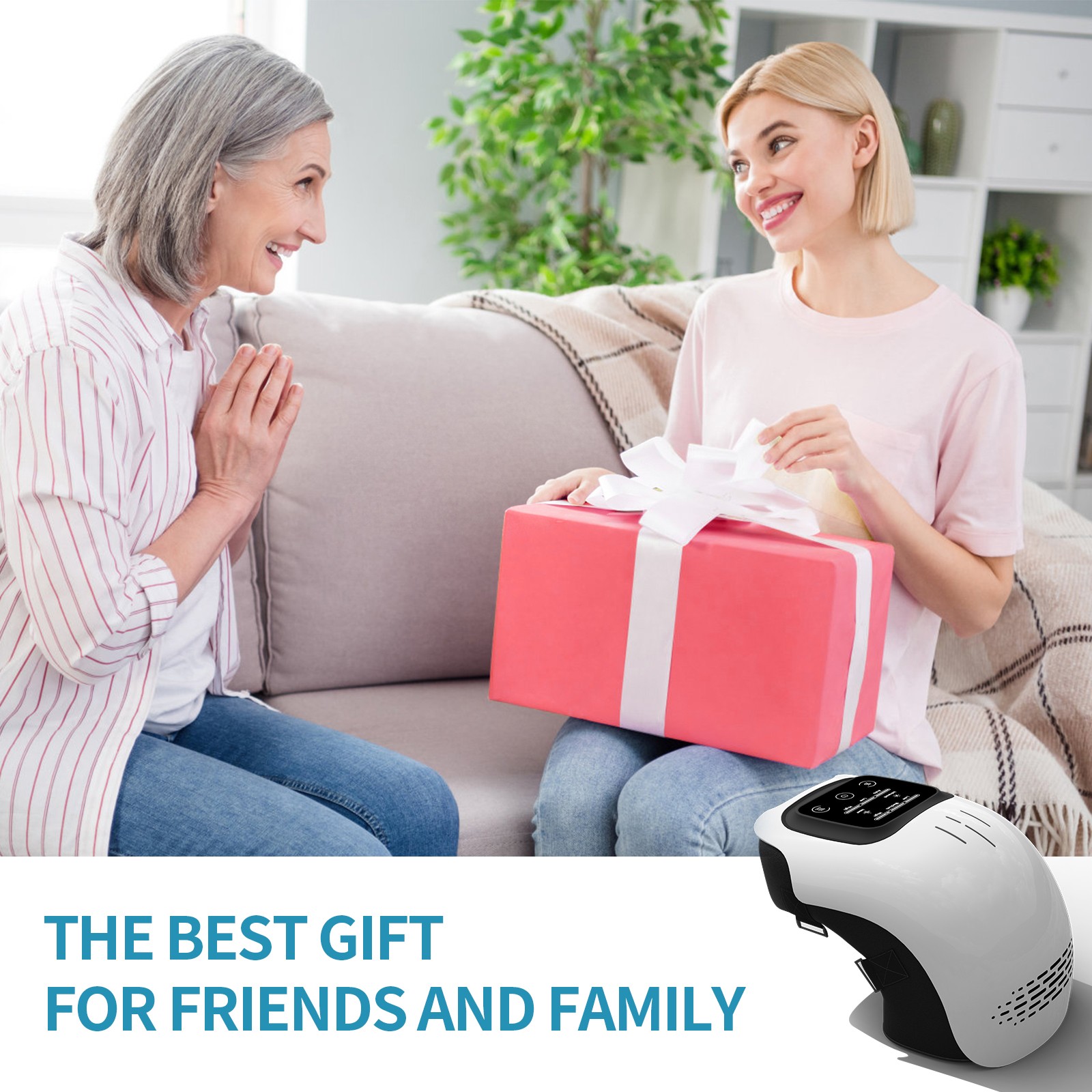 Intelligent Knee Massager  Rechargeable, Heating, and Pain Relief for Home Use