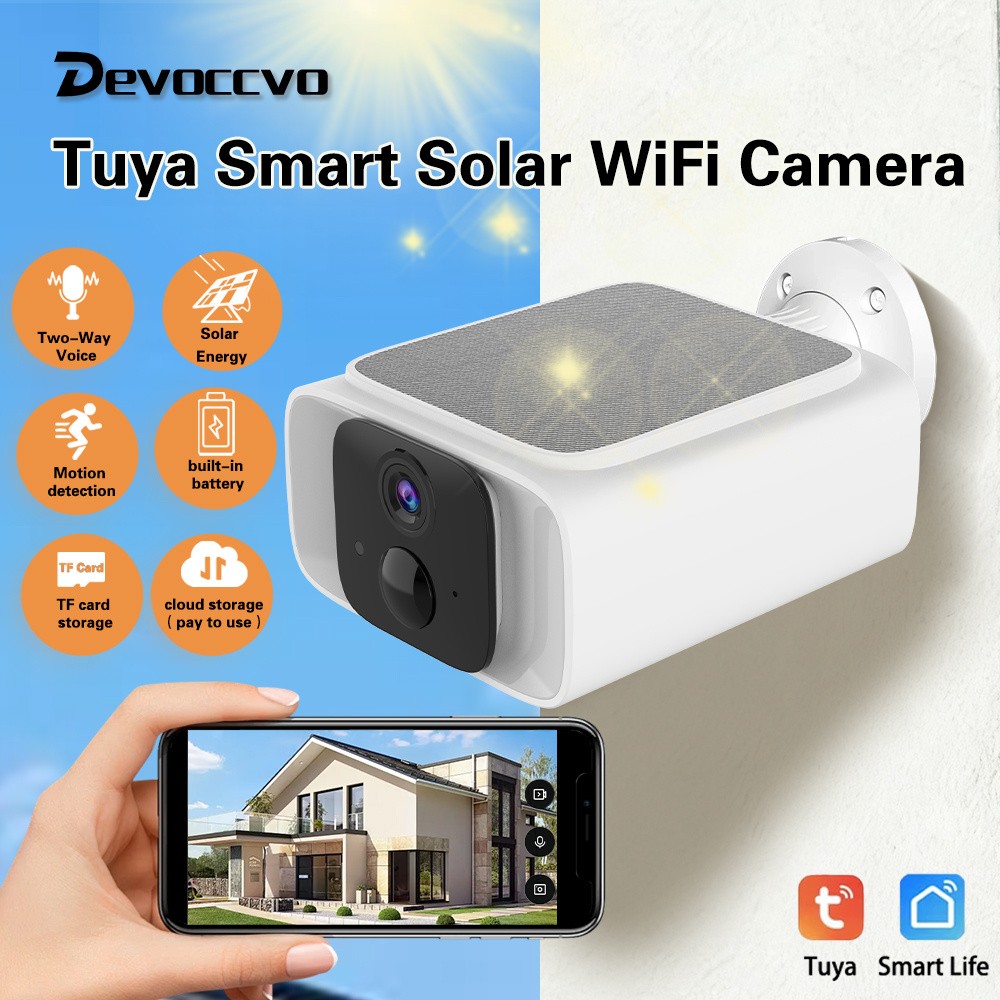 Devoccvo Outdoor Camera with Color Night Vision