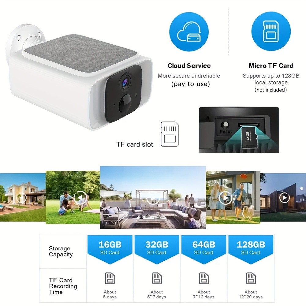 Devoccvo Outdoor Camera with Color Night Vision