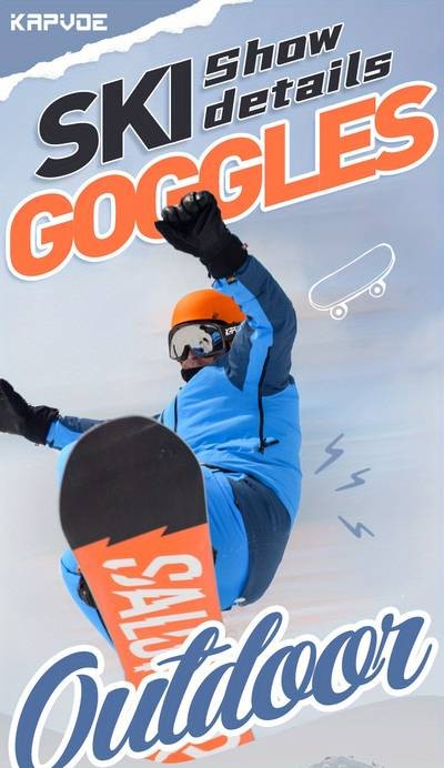 KAPVOE Mens Photochromic Ski Goggles  Ultimate Protection for Snow Sports Enthusiasts