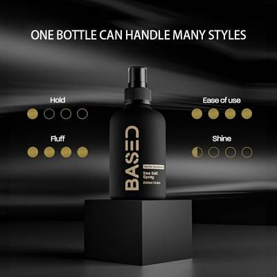 Unisex Hair Styling Spray with Sea Salt Extract  Refreshing, Plant-Based Formula for Manageable, Elastic Hair