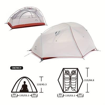 Naturehike Star River 2-Person Tent  All-Season, Spacious Backpacking Tent for Family Outdoors