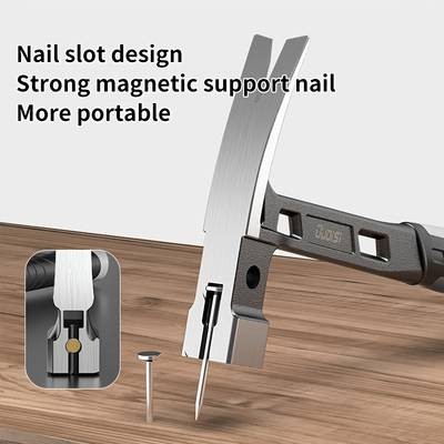 1pc OuDiSi High Carbon Steel Magnetic Nail Claw Hammer  Shockproof, Ergonomic Design for Woodworking and Household Use
