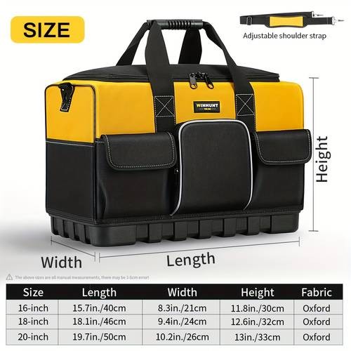 WINHUNT Heavy-Duty Tool Kit  16-Pocket Portable Toolbox Organizer with Soft-Handle Carry Bag