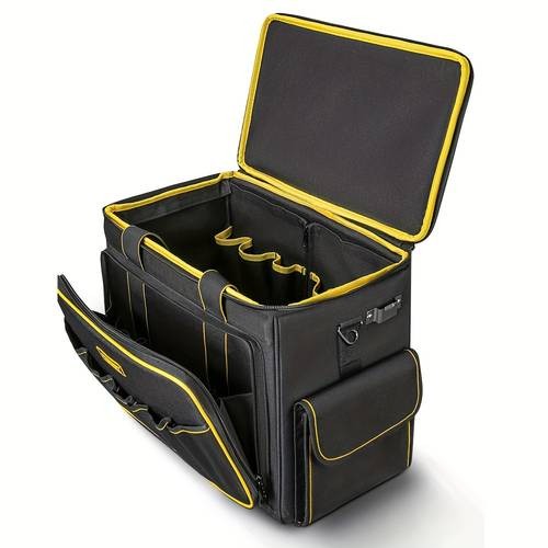 WINHUNT 43.18 cm Heavy-Duty Tool Bag with Telescoping Rubber Handle & 360 Spinner Wheels