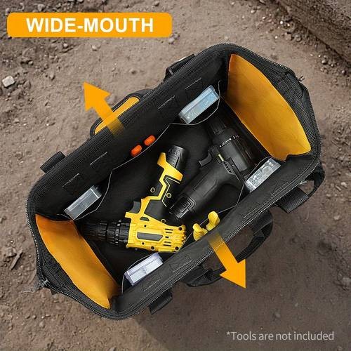 WINHUNT Heavy Duty 14-Pocket Tool Bag  Ultimate Storage Solution for Professionals