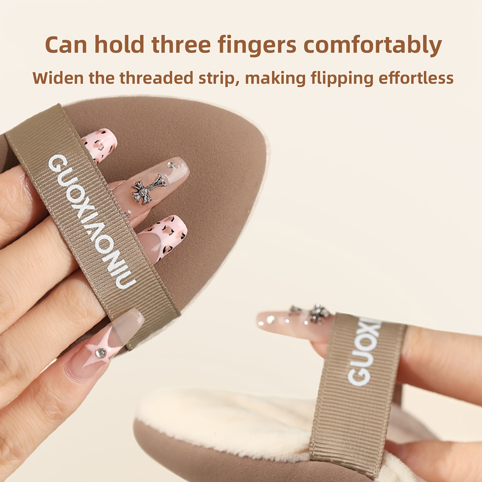 GUOXIAONIU Large Triangle Double-Sided Powder Puff