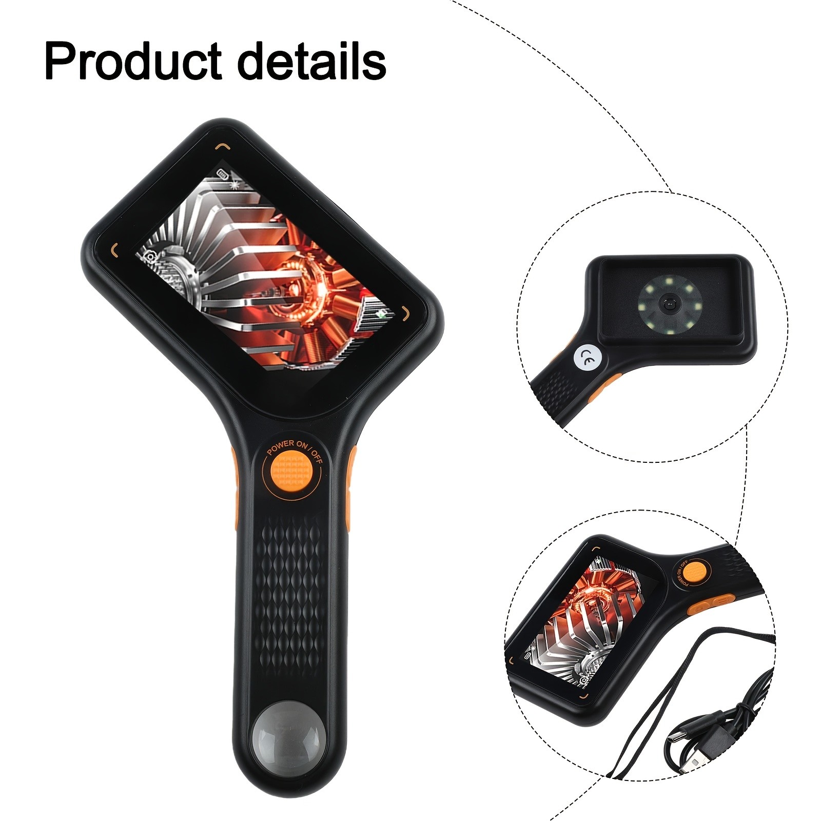 Handheld Digital Microscope with 3-Inch IPS Screen & 2-Megapixel Autofocus Lens
