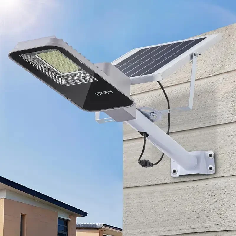 Solar-powered LED Streetlights With Rechargeable Batteries And 360-degree LED Panels, Durable Plastic Semi-recessed Outdoor Garden Lighting.