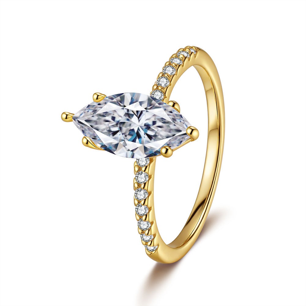 Moissanite Marquise Ring