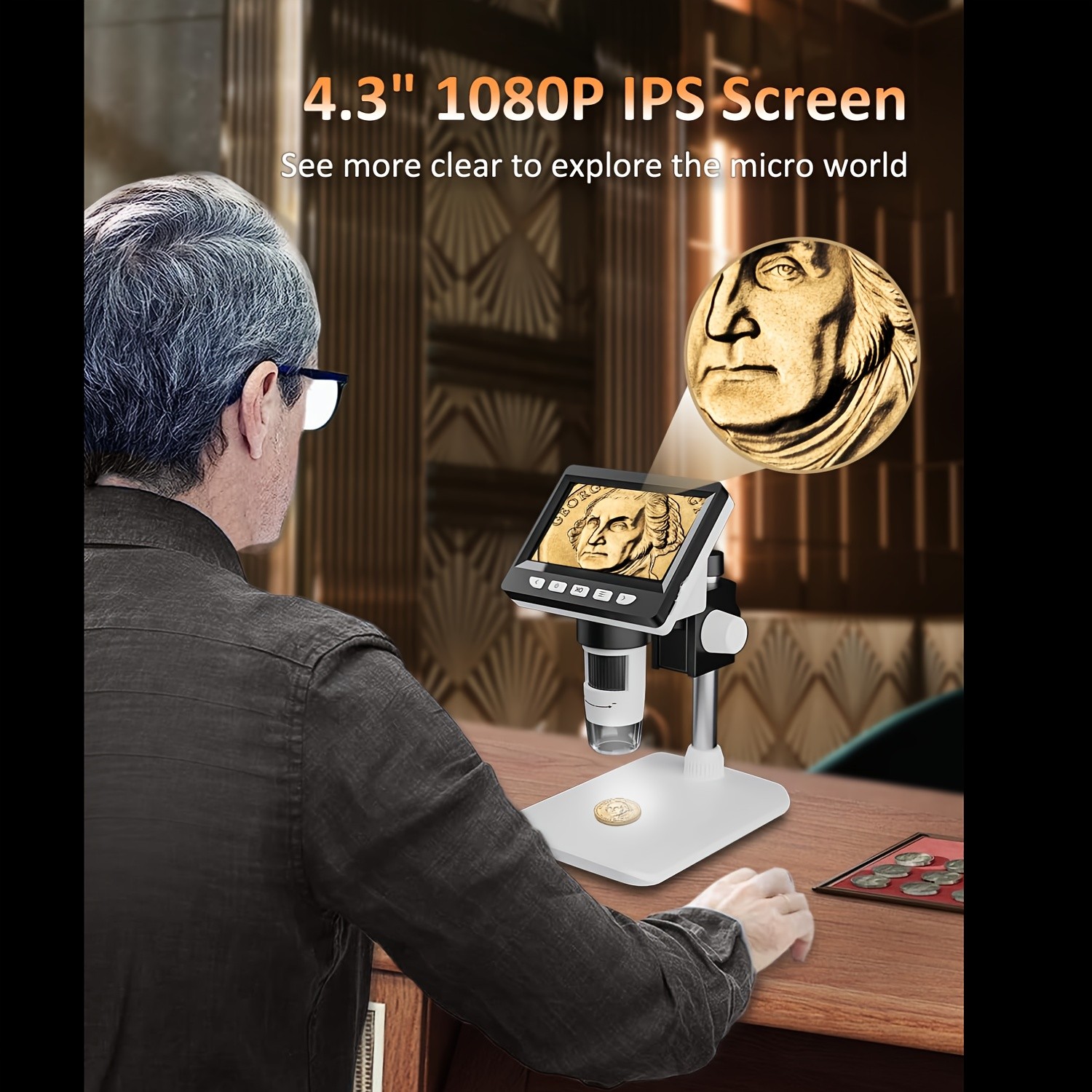 DAXIONGMAO 10.92cm LCD Digital Microscope