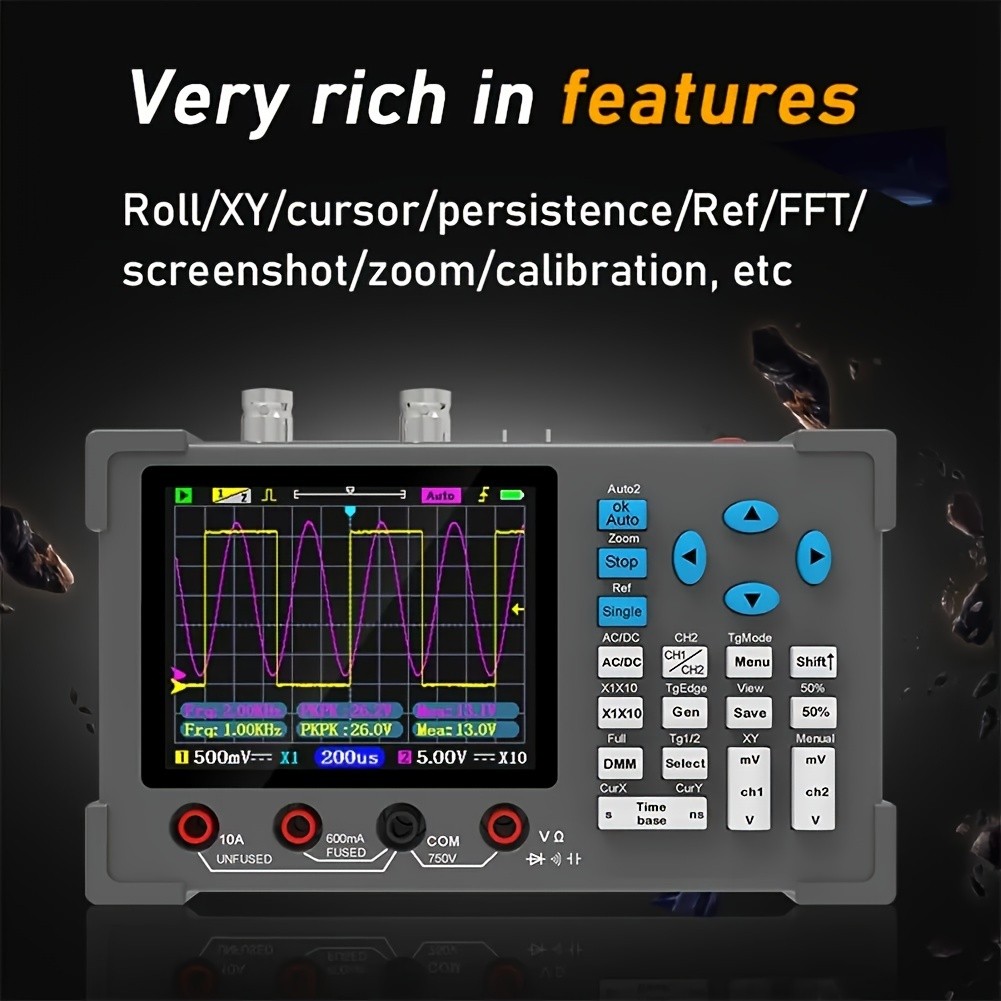 DSO3D12 3.2-Inch Desktop 3-in-1 Digital Oscilloscope