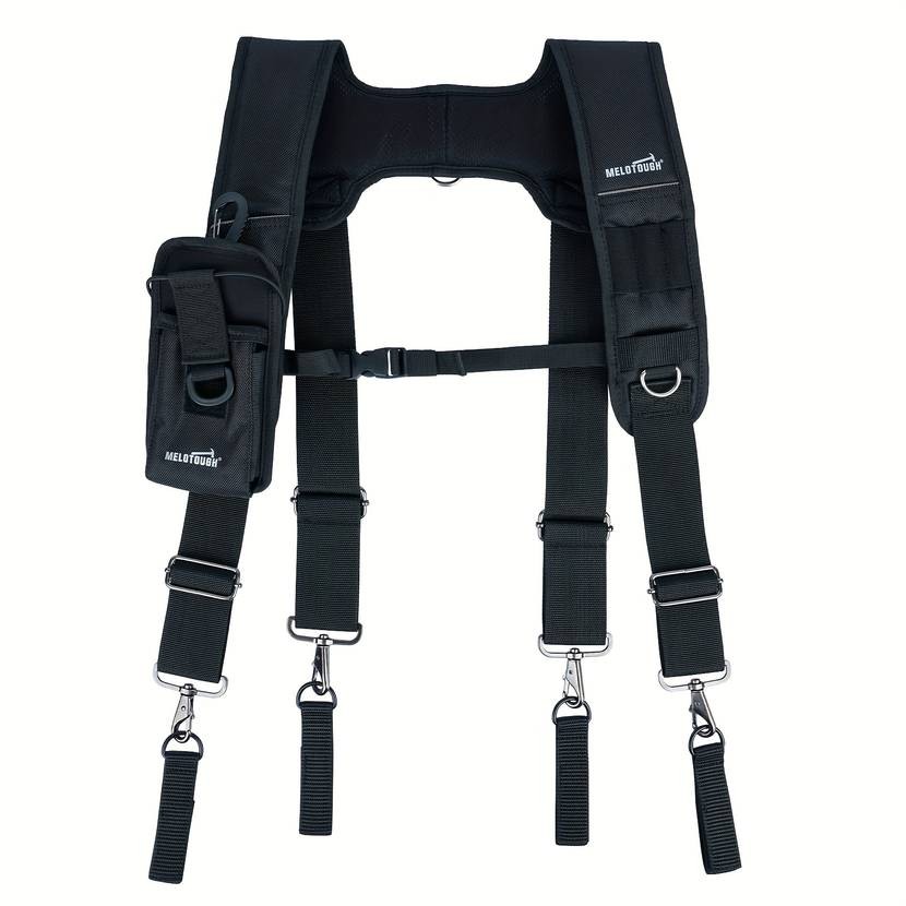 MELOTOUGH Heavy Duty Padded Tool Belt Suspenders for Men  Superior Comfort and Support for Heavy-Duty Work