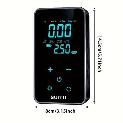 Suitu Fast-Charging Tire Air Compressor Convenient, Intelligent Air Pump for Car and Bicycle Tires