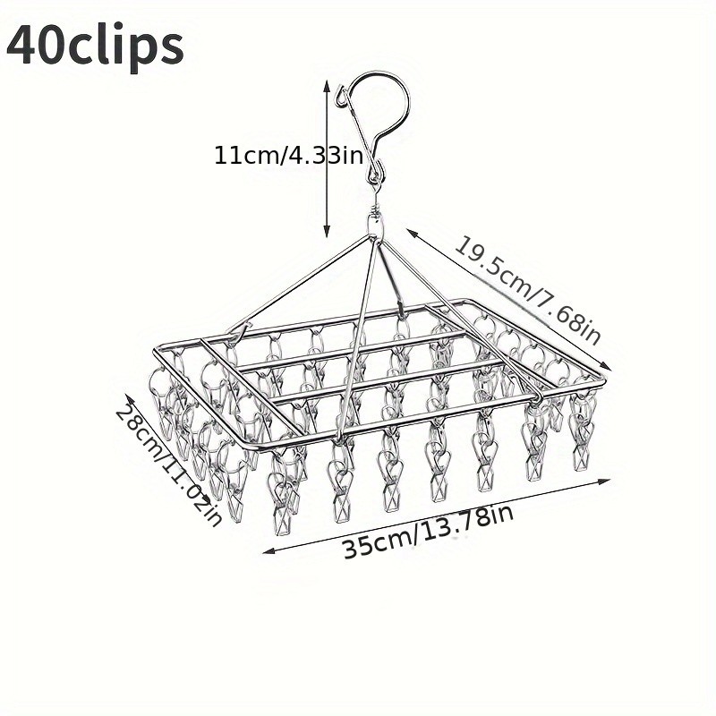 Ever Blooming Stainless Steel Laundry Hanger with Clip