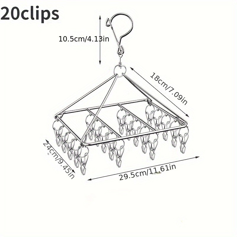 Ever Blooming Stainless Steel Laundry Hanger with Clip