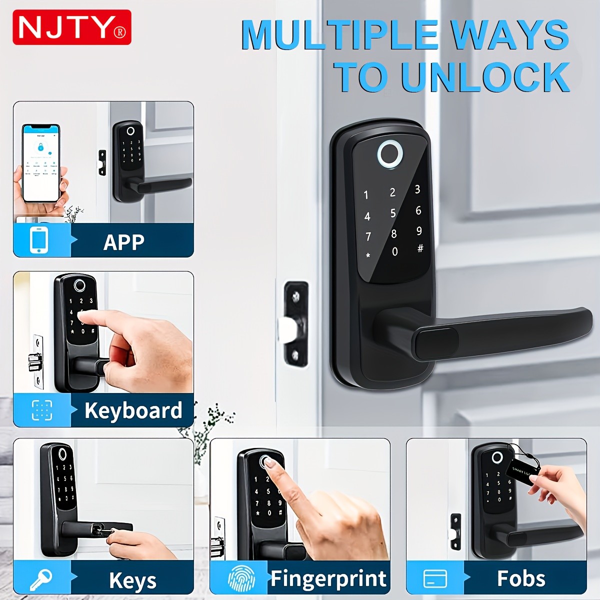 NJTY Smart Door Lock B07