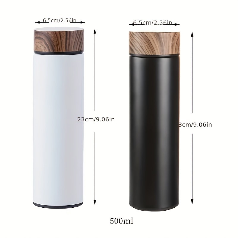 AIBEYOU New Wood Grain Lid Thermos Cup