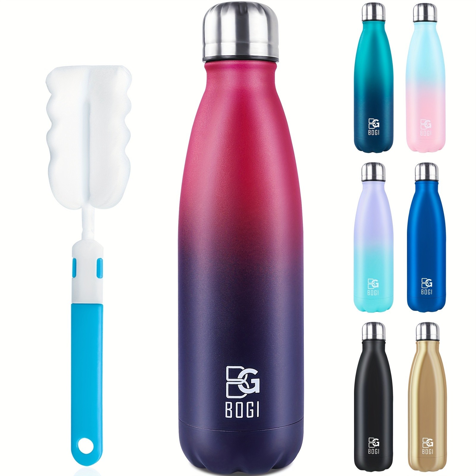 BOGI 17/25oz Insulated Stainless Steel Water Bottle