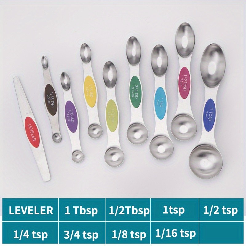 COP ROSE 9pcs Magnetic Measuring Spoons